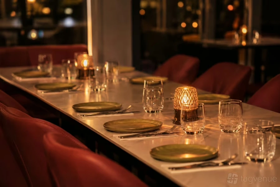 Privát casino lounge és chef asztal
